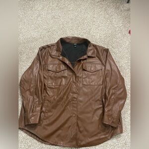 Wild Fable Leather Shacket